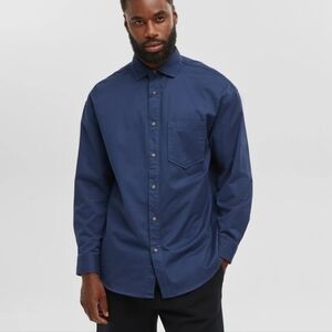 Mode of One Men's Navy Casual Button Down Shirt Caspian Waters Relaxed Fit XXL